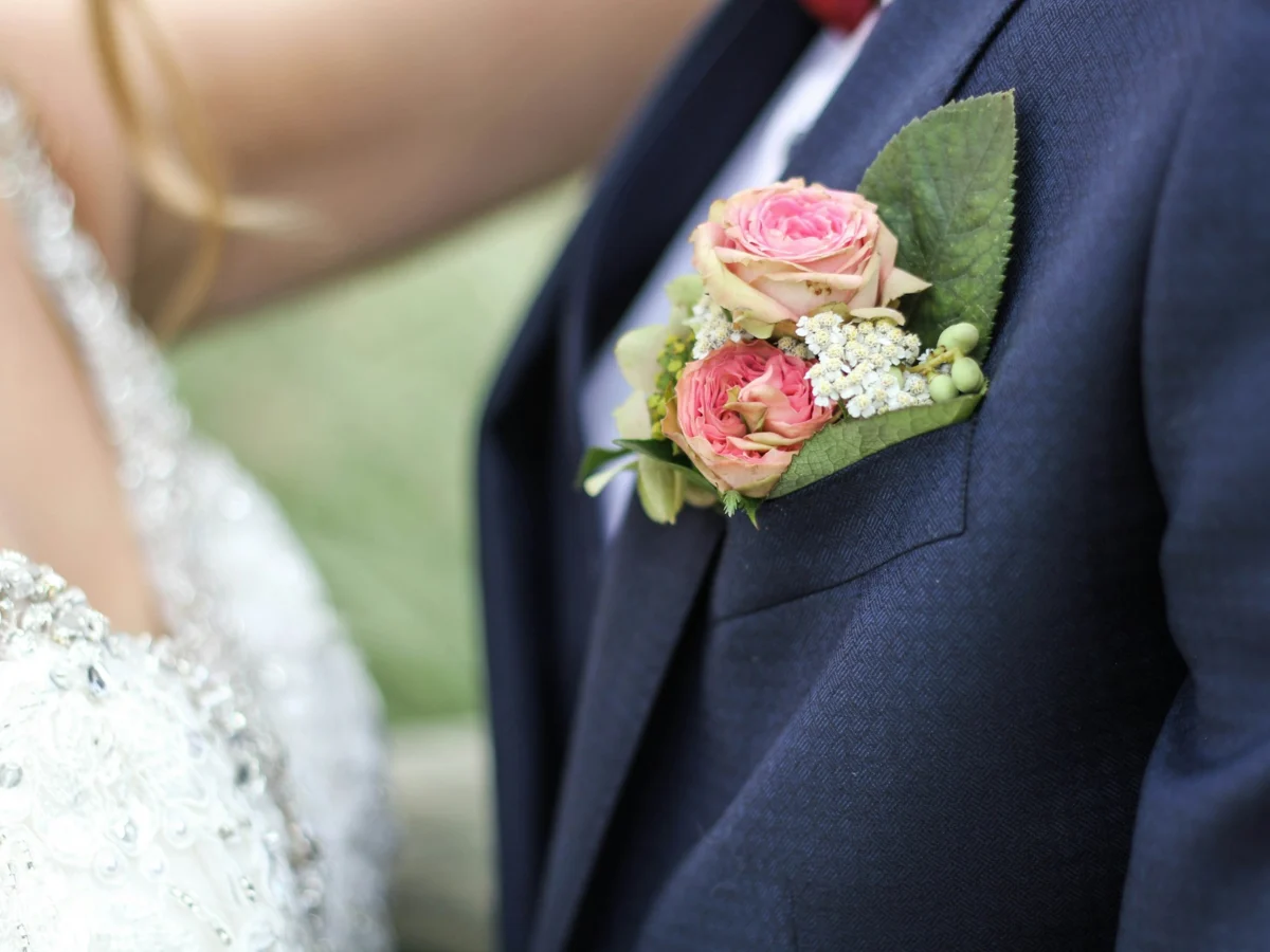 Close up of a Bride and Groom