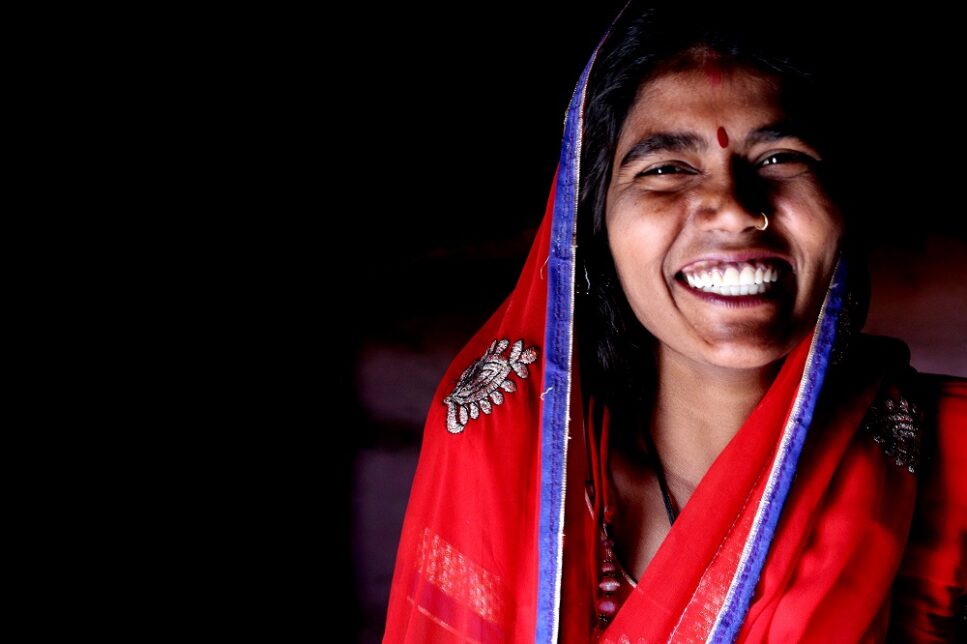 Smiling India woman