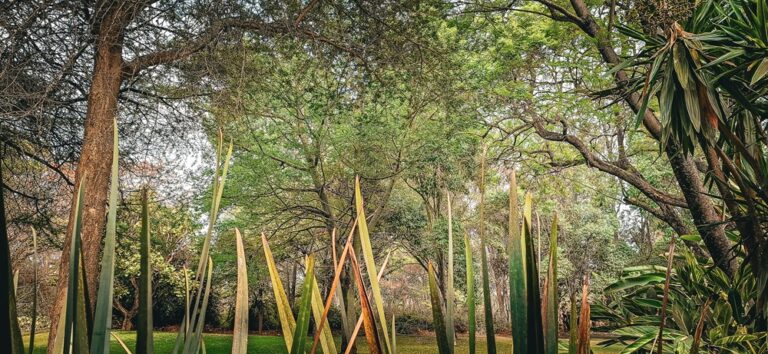 Lush gardens at Legendary Lodge