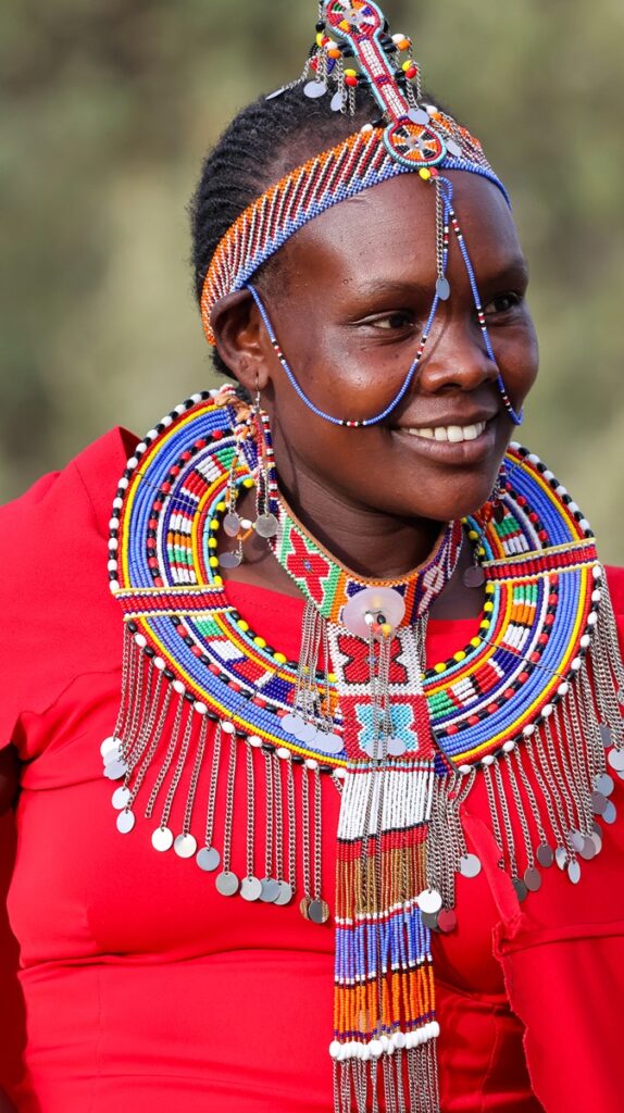 Maasai women smiling