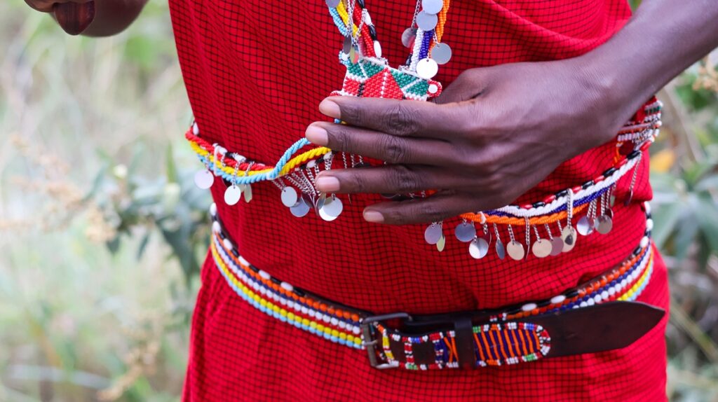 Bright ceremonial attire