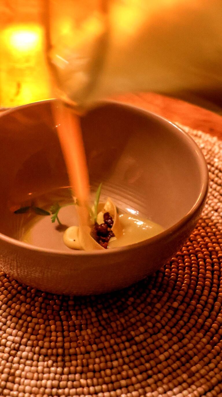 banana soup at Sasakwa Lodge