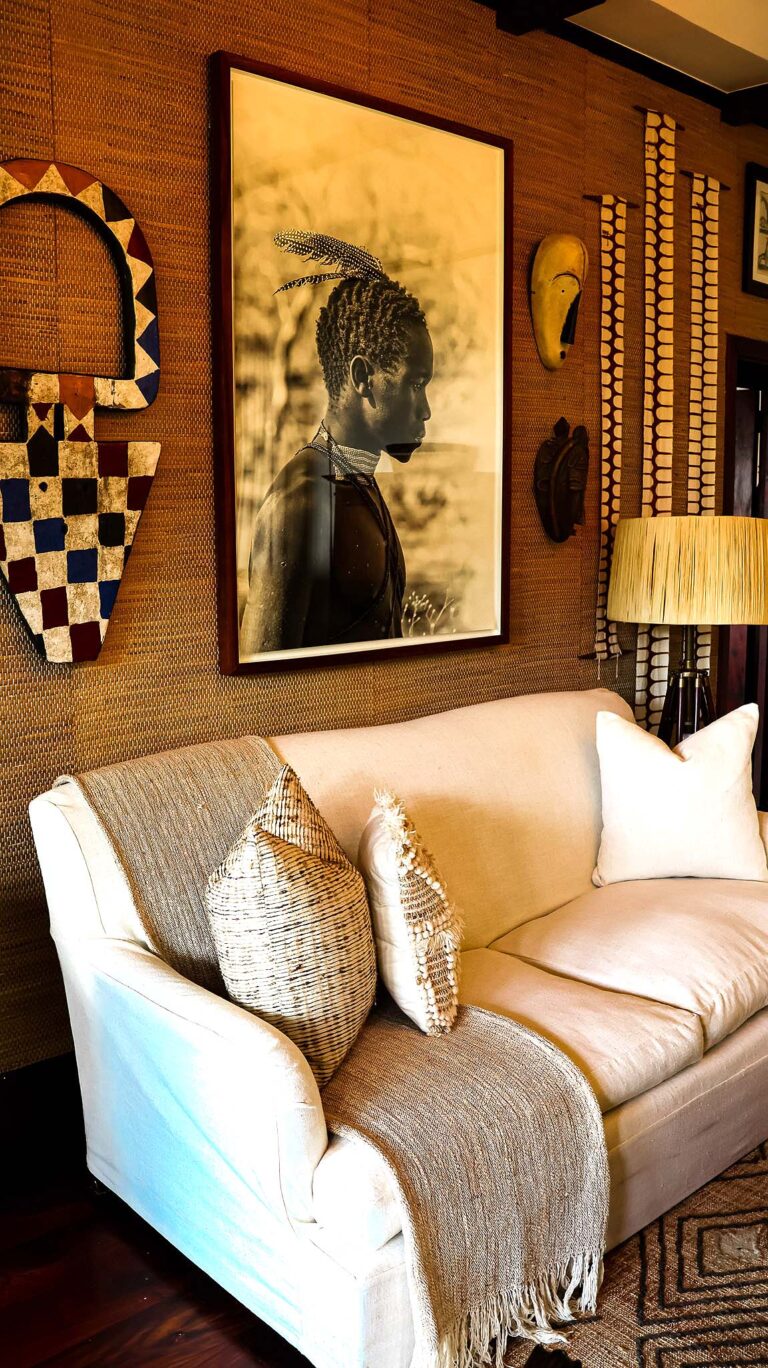 Decor at your cottage at Singita Sasakwa Lodge