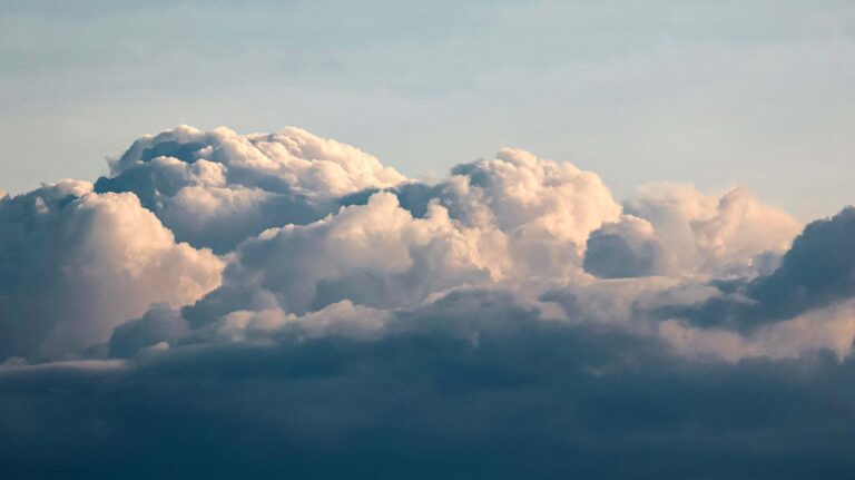Cloud cover over Singita Sasakwa Lodge