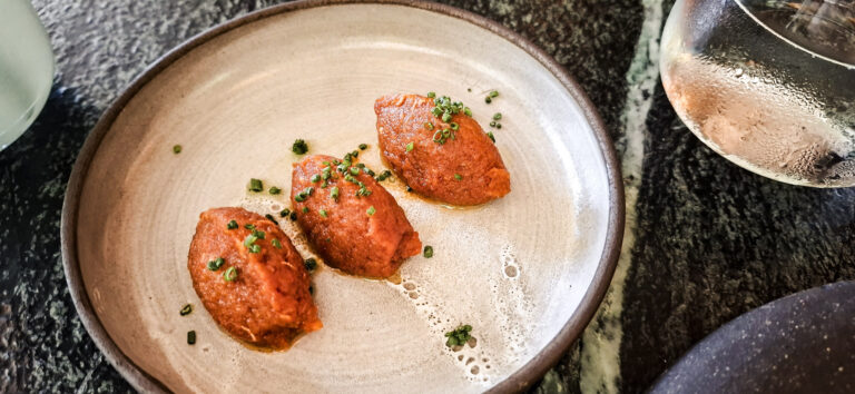 Delicious hake with chives